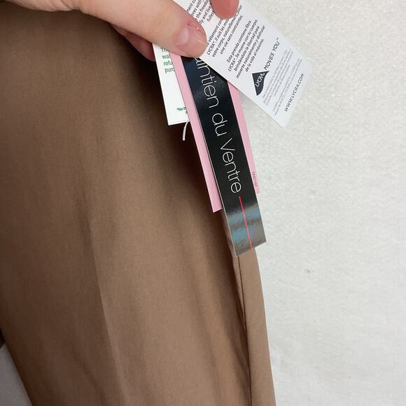 Peck and Peck Womens Eva Cropped High Waisted Stretch Pant 14 Brown NWT - Picture 7 of 16